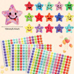 ⁦Glitter Small Star Stickers for Student Reward⁩ - الصورة ⁦2⁩