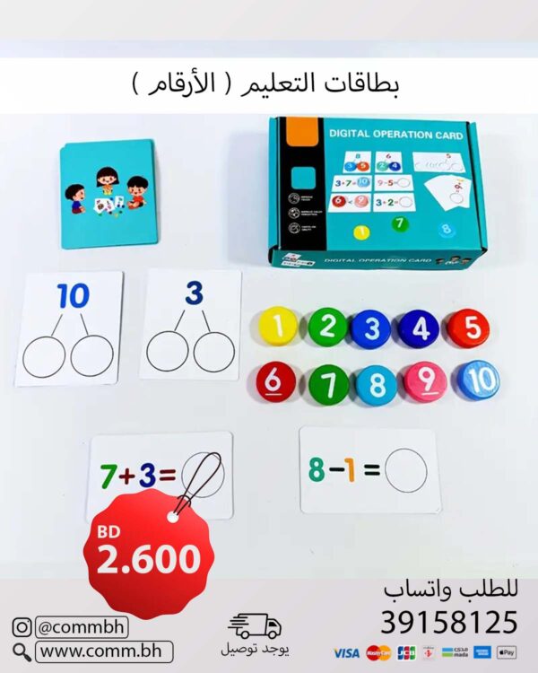 Preschool Educational Learning - Digital Operation Card for Kids