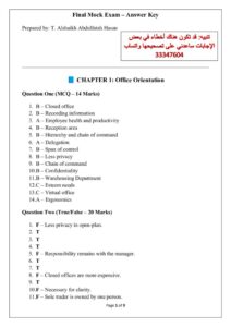 thumbnail of Mock Exam Answer